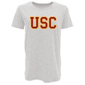 USC Trojans Women's Heather Gray Block T-Shirt